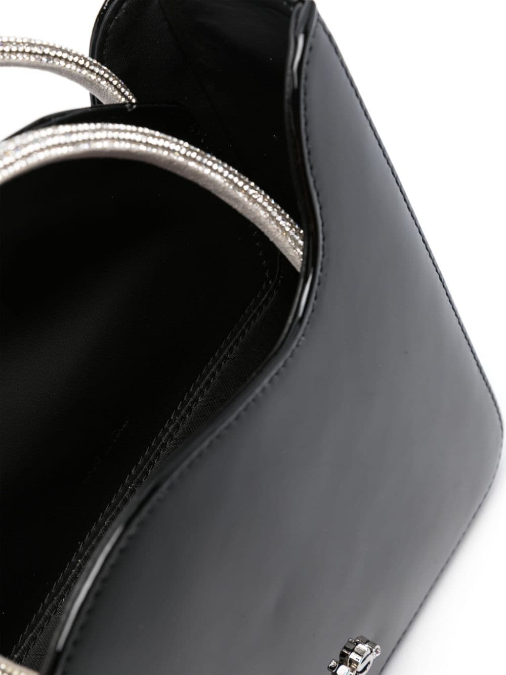 Shop Le Silla Ivy Crystal-embellished Mini Bag In Black