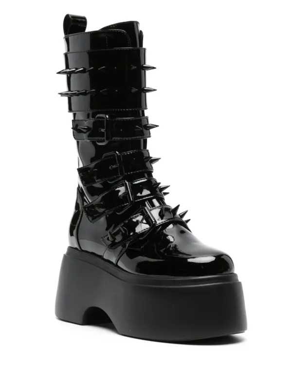 Spiked platform boots cheap