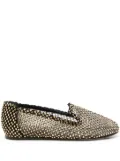 Le Silla Gilda rhinestone-embellished ballerina shoes - Black