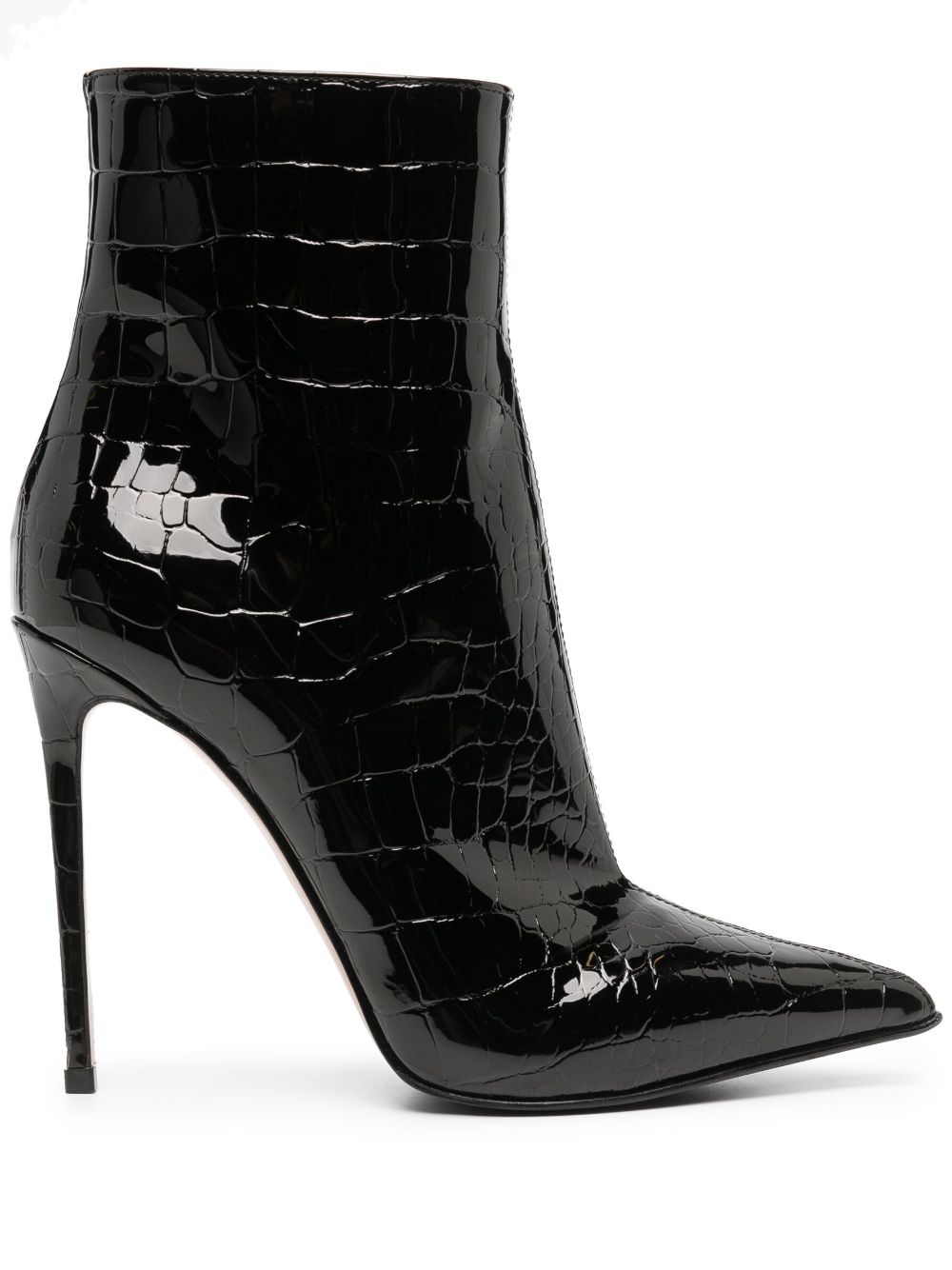 Eva 120mm crocodile-embossed boots