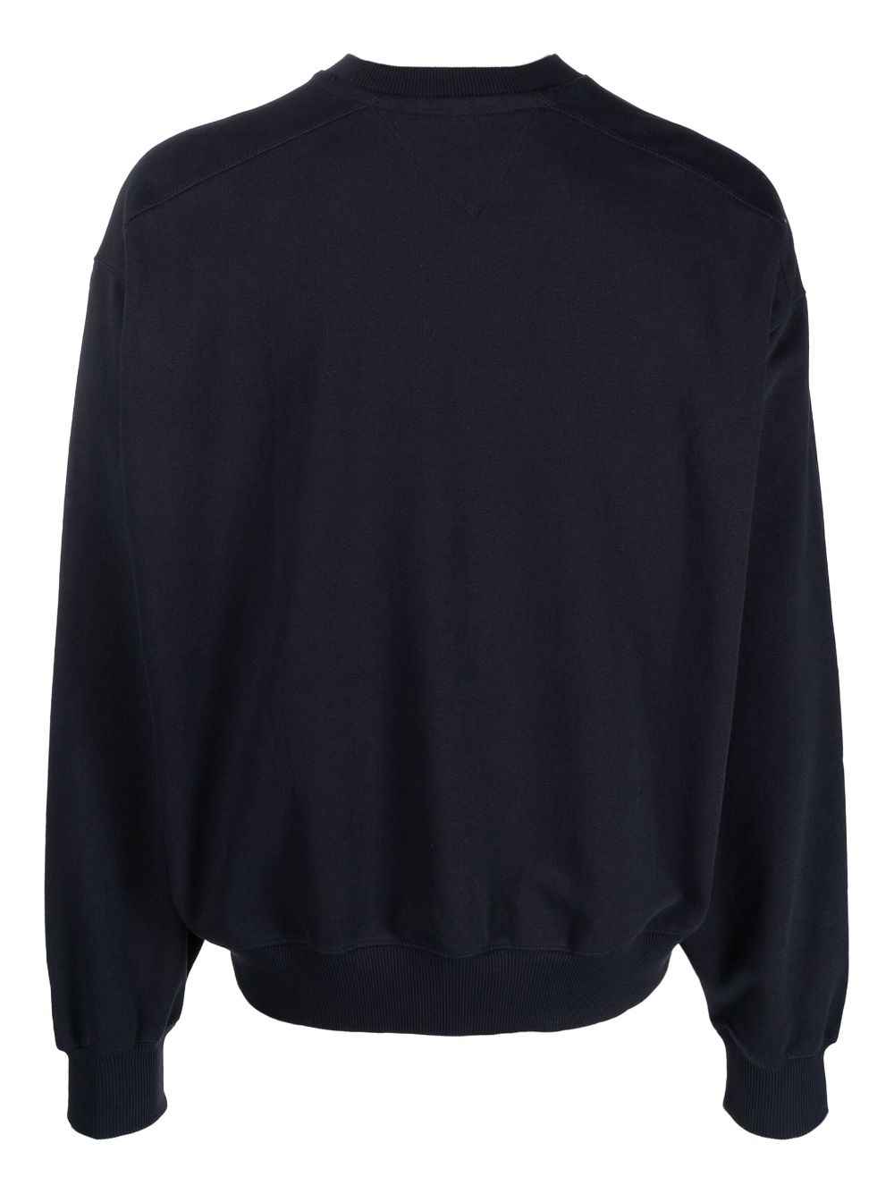 Tommy Jeans logo-patch ribbed sweatshirt - Blauw