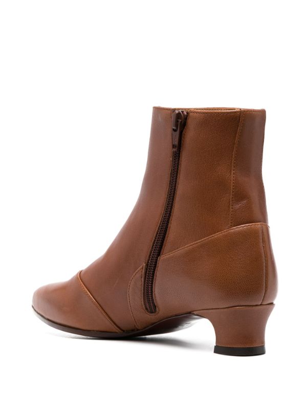 Chie Mihara 40mm pointed toe Leather Boots Farfetch