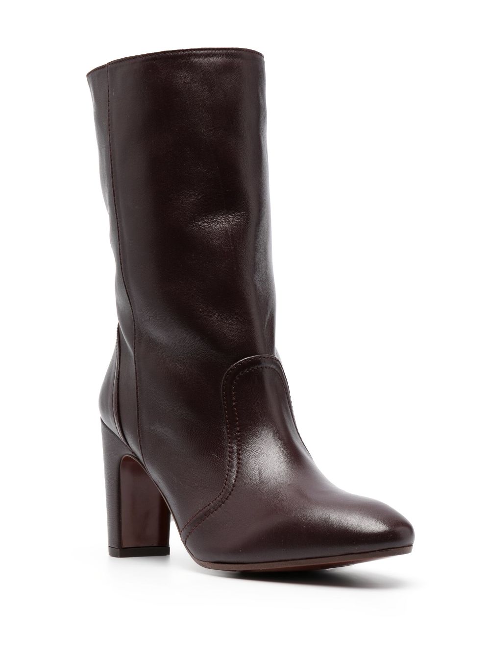 Chie Mihara Eyta 85mm leather boots - Paars