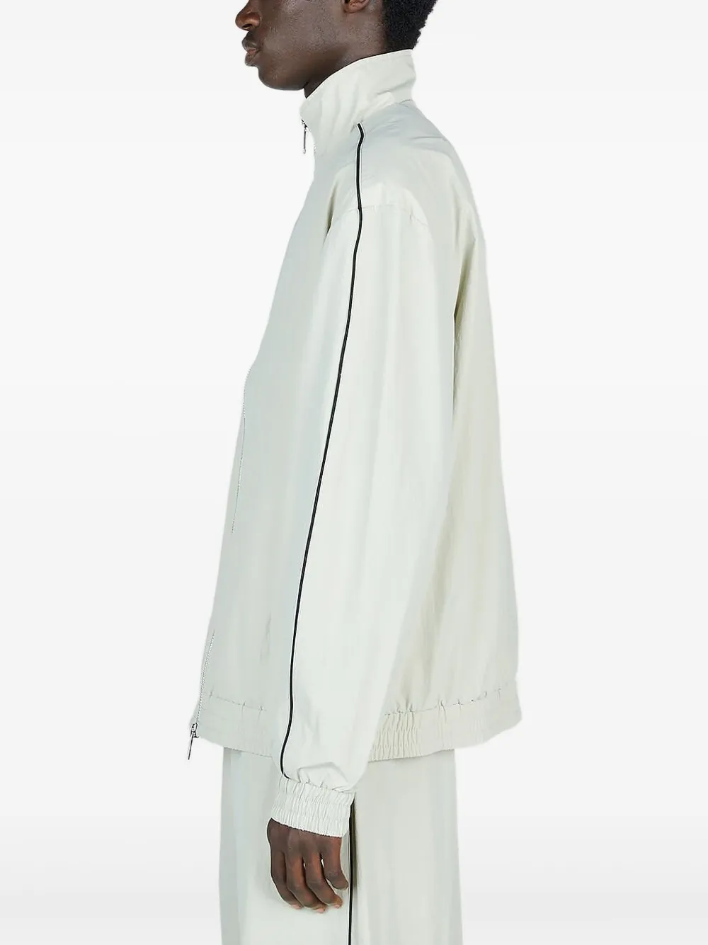 Han Kjobenhavn Piped-trim Track Jacket In White