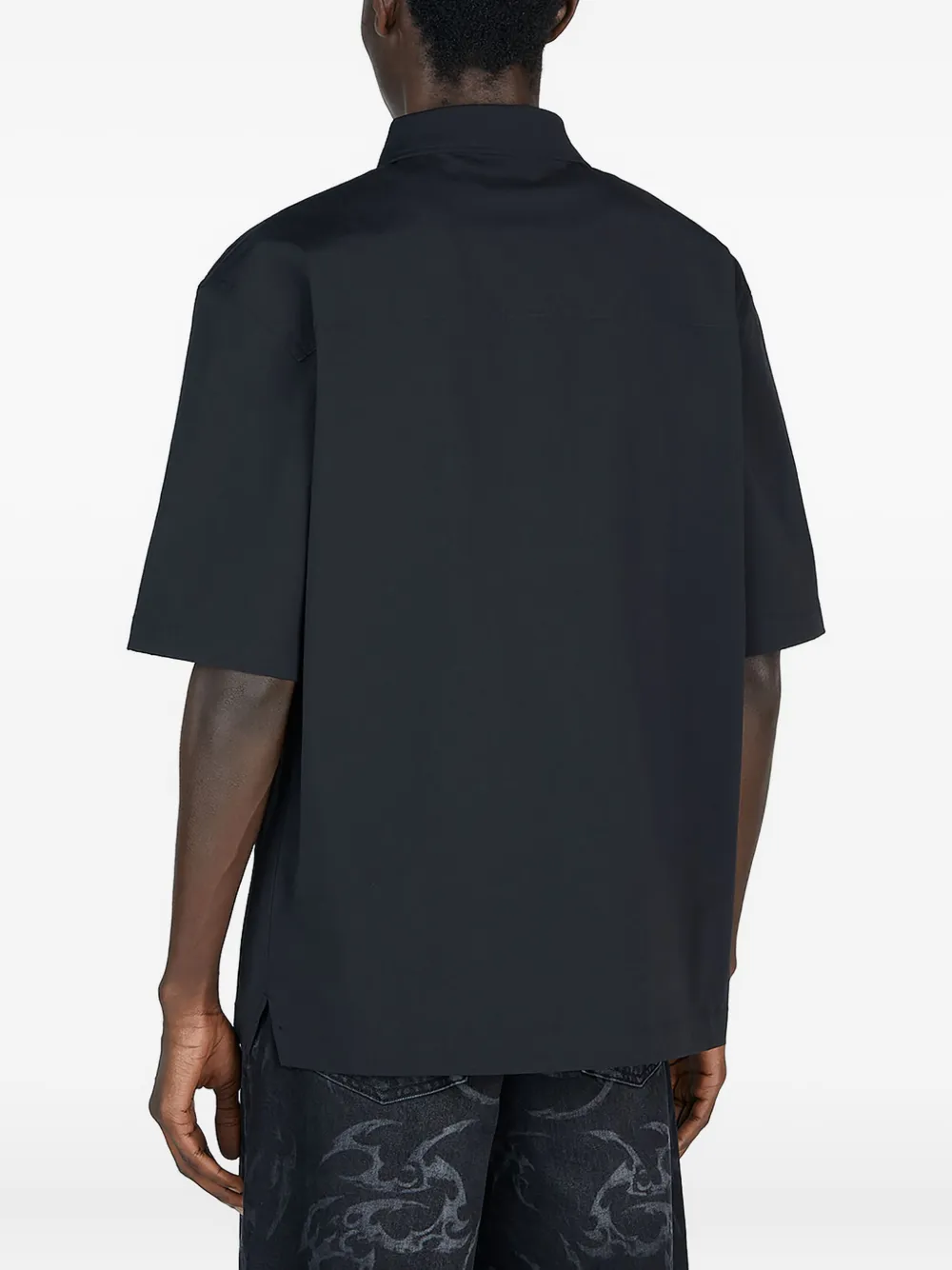 Han Kjøbenhavn short-sleeves pocket shirt Zwart