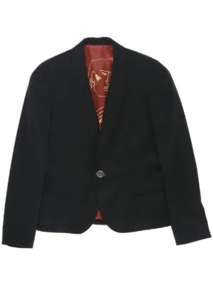 Valentino Garavani Pre-Owned 1980 ダブルジャケット | ブルー