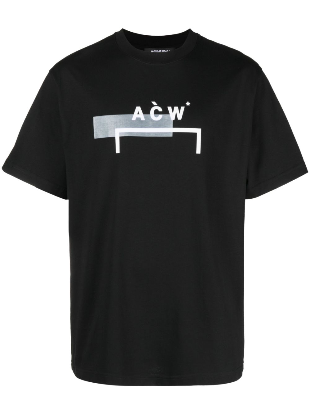 A-cold-wall* Logo-print Crew-neck T-shirt In Black