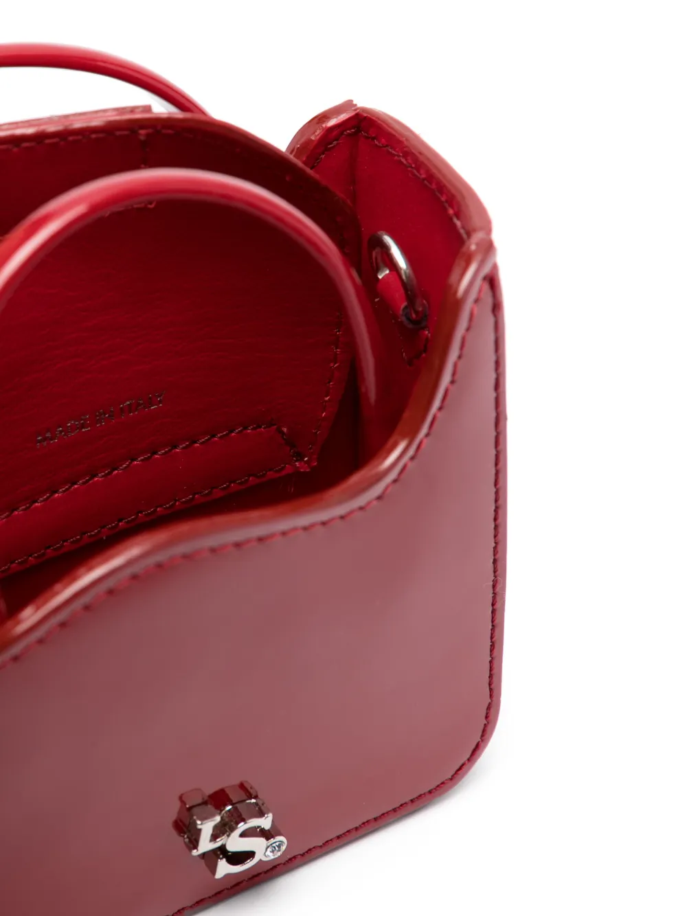 Le Silla Ivy leren mini-tas Rood