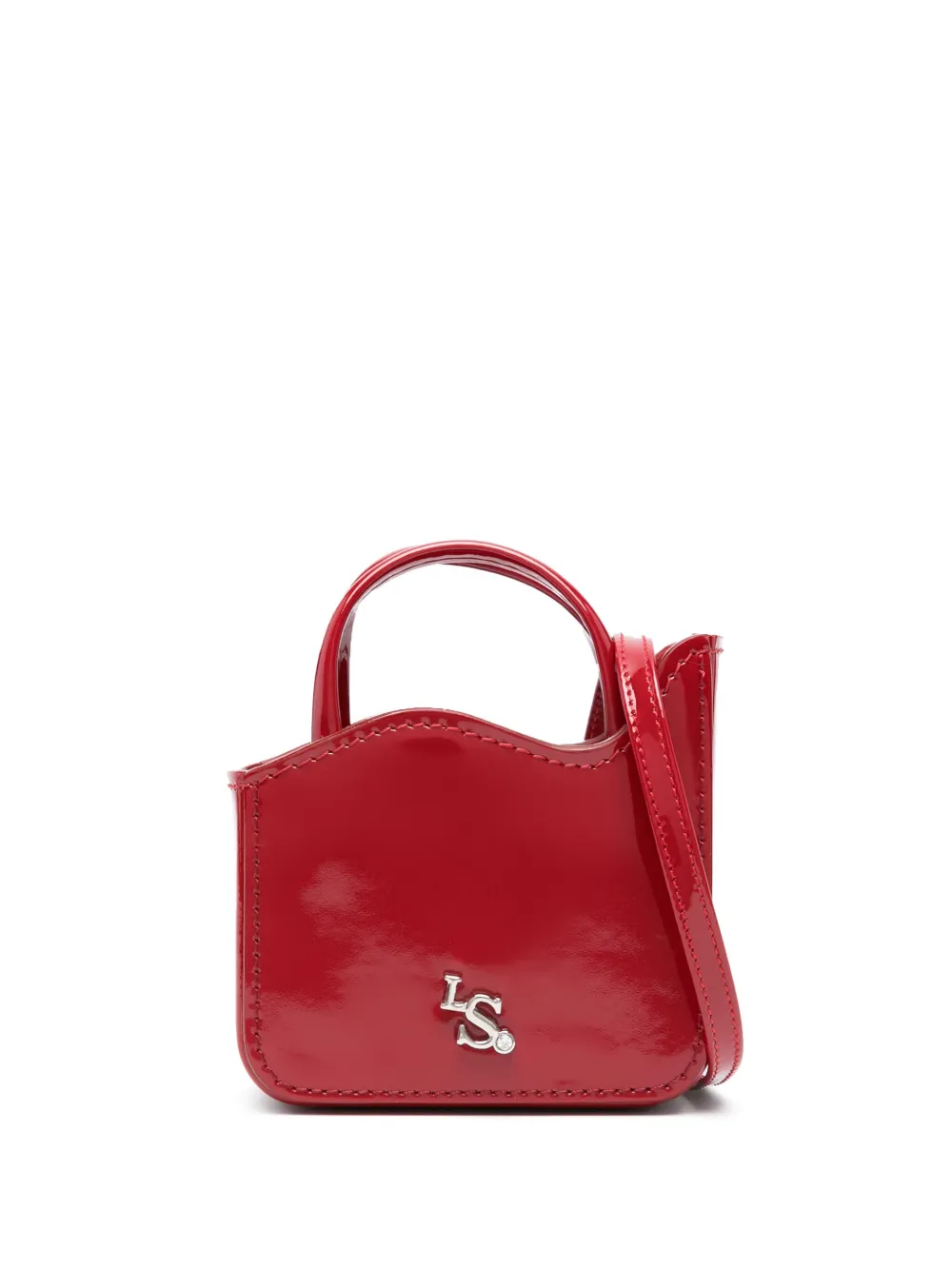 Le Silla Ivy leren mini-tas Rood