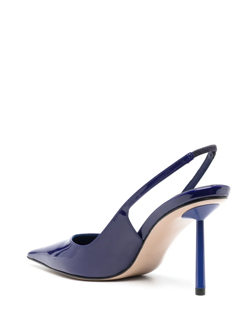Le Silla Bella 80mm Slingback Patent Pumps In Blue