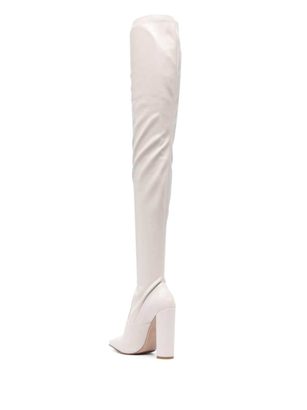 Shop Le Silla Megan 110mm Pointed-toe Boots In White