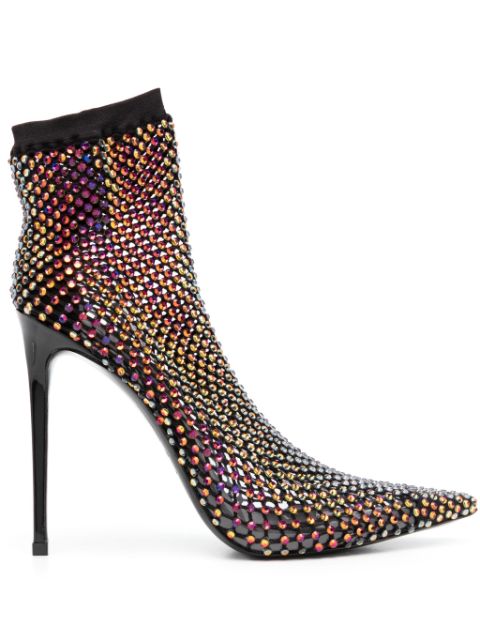 Le Silla Gilda 125mm crystal-embellished boots Women