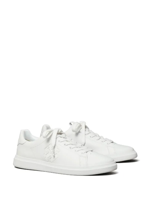 Tory Burch Double T Howell Court Sneakers | White | FARFETCH