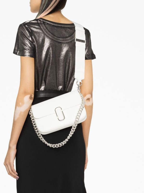 Marc Jacobs The J Marc Shoulder Bag | White | FARFETCH RS