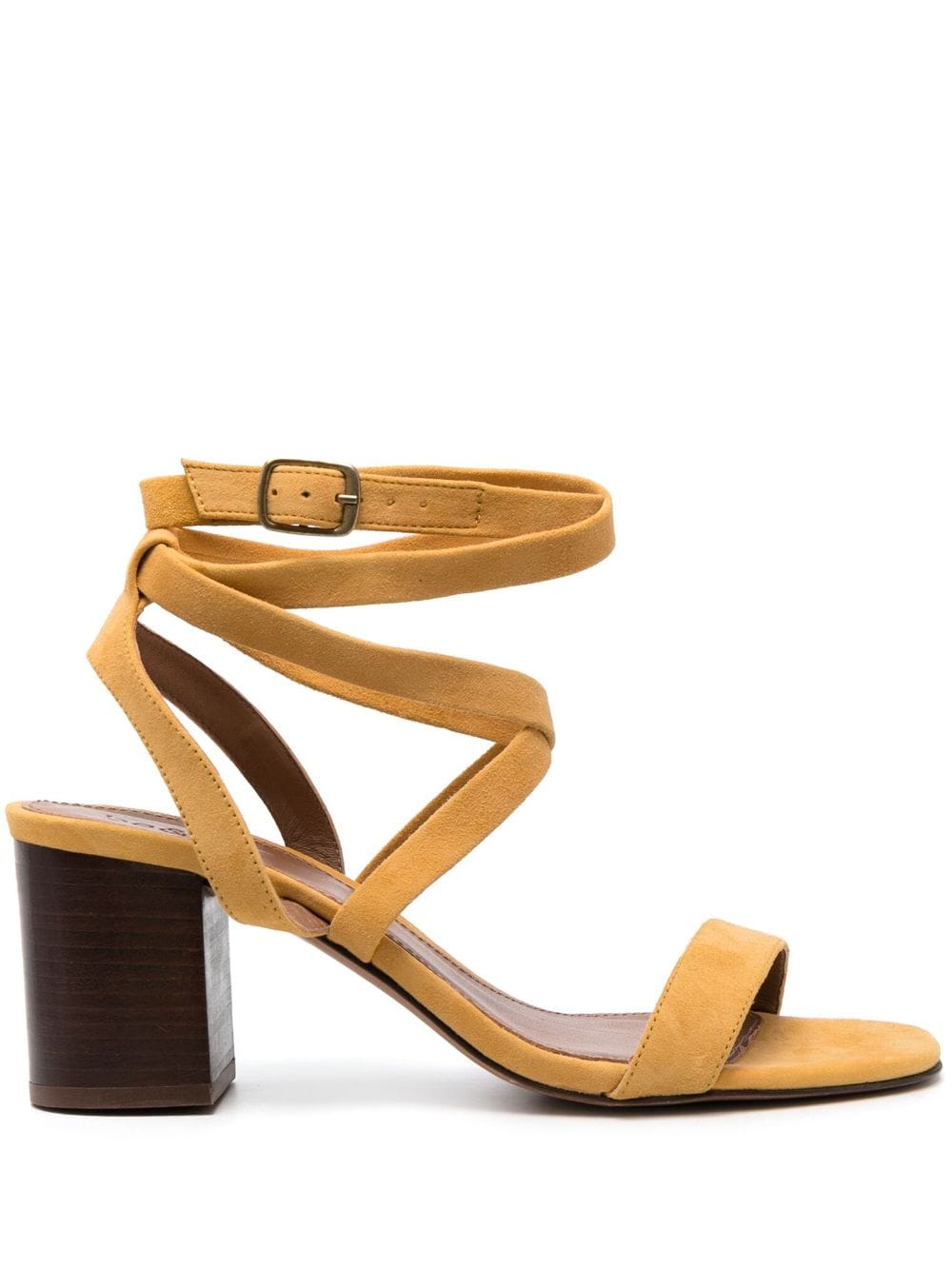 Ba&Sh Cequoia 75mm suede sandals - Yellow