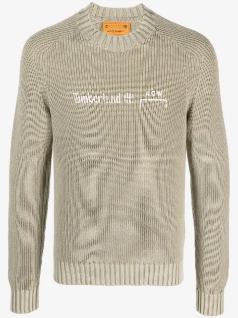 A-COLD-WALL* x Timberland logo-print cotton jumper
