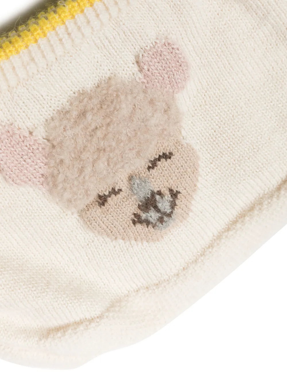  Gensami Kids Alpaca-blend Intarsia-knit Shorts - Neutrals 