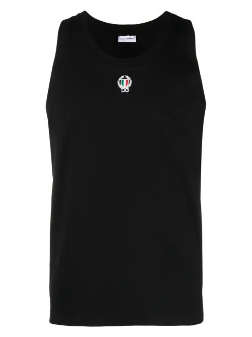 Débardeur à logo brodé - Dolce & Gabbana - Modalova