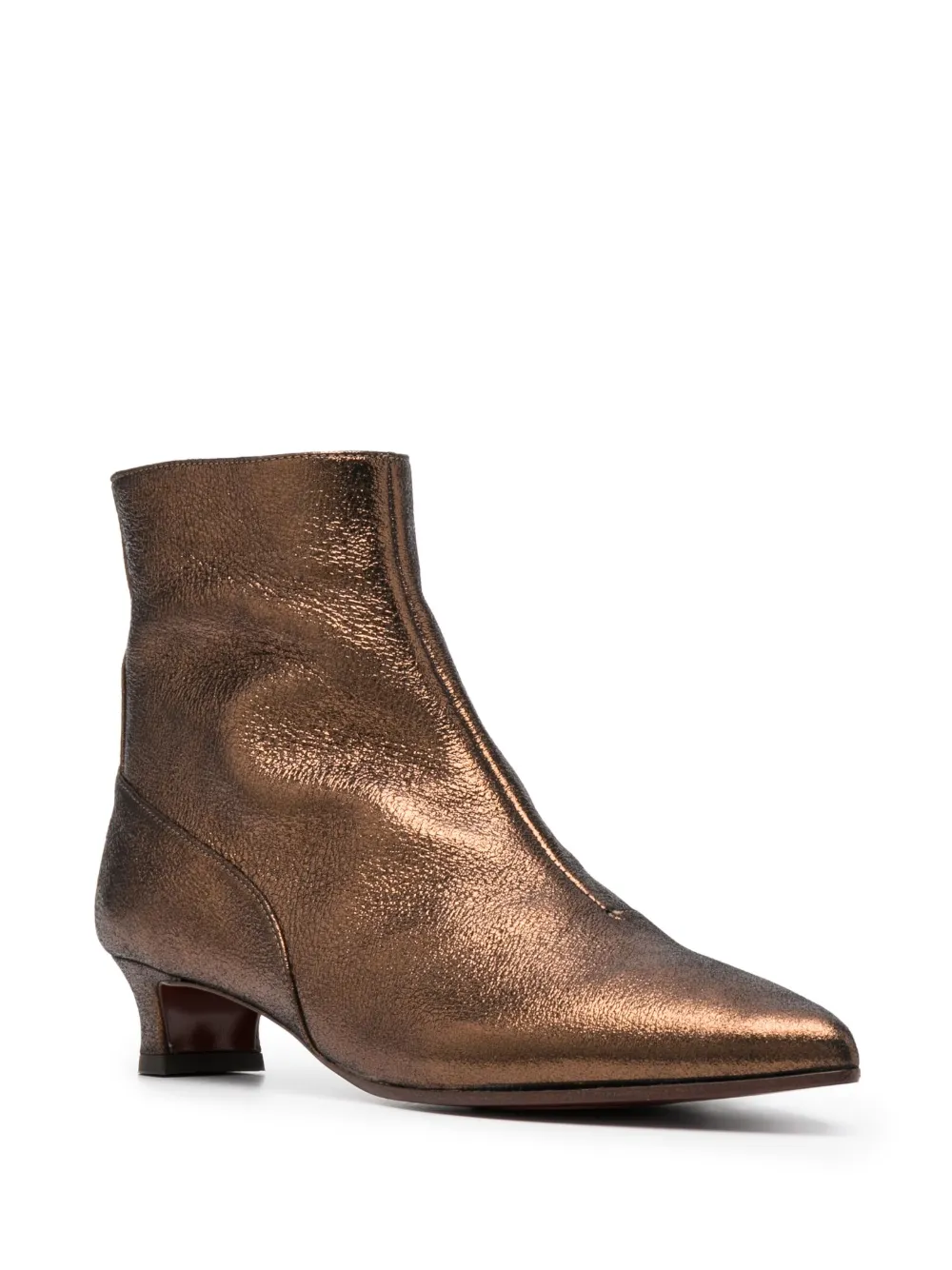 Chie Mihara 35mm pointed-toe leather boots - Bruin