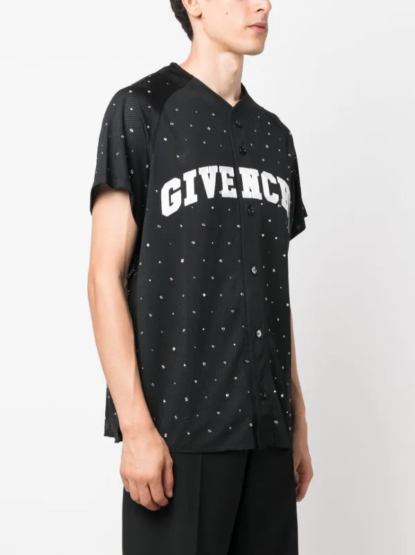 Givenchy Camisa Mangas Curtas Com Tachas | Preto | FARFETCH BR