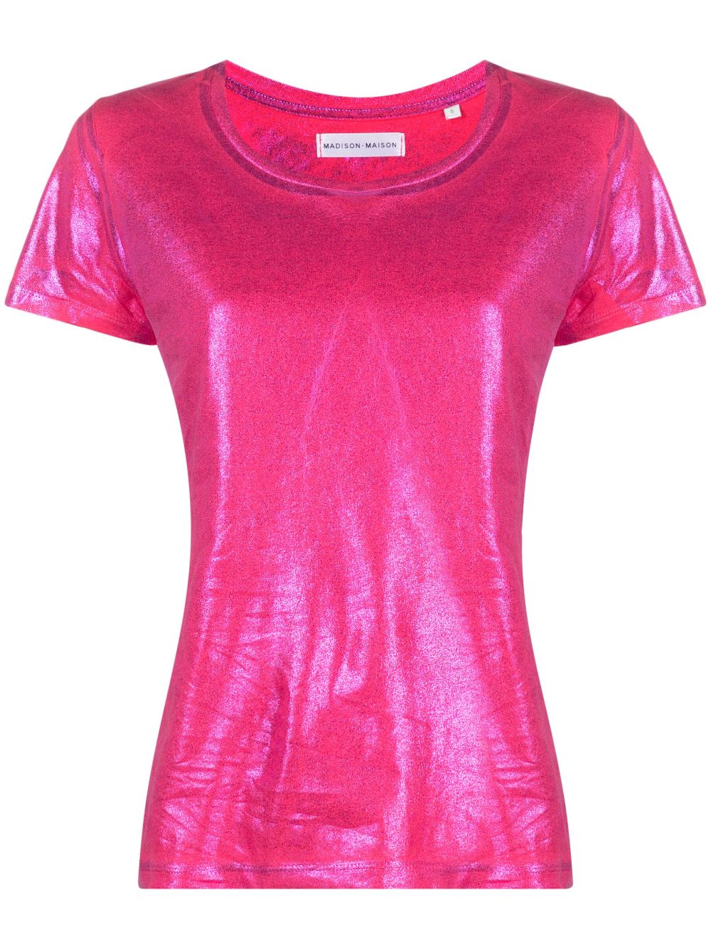 short-sleve lamé T-shirt