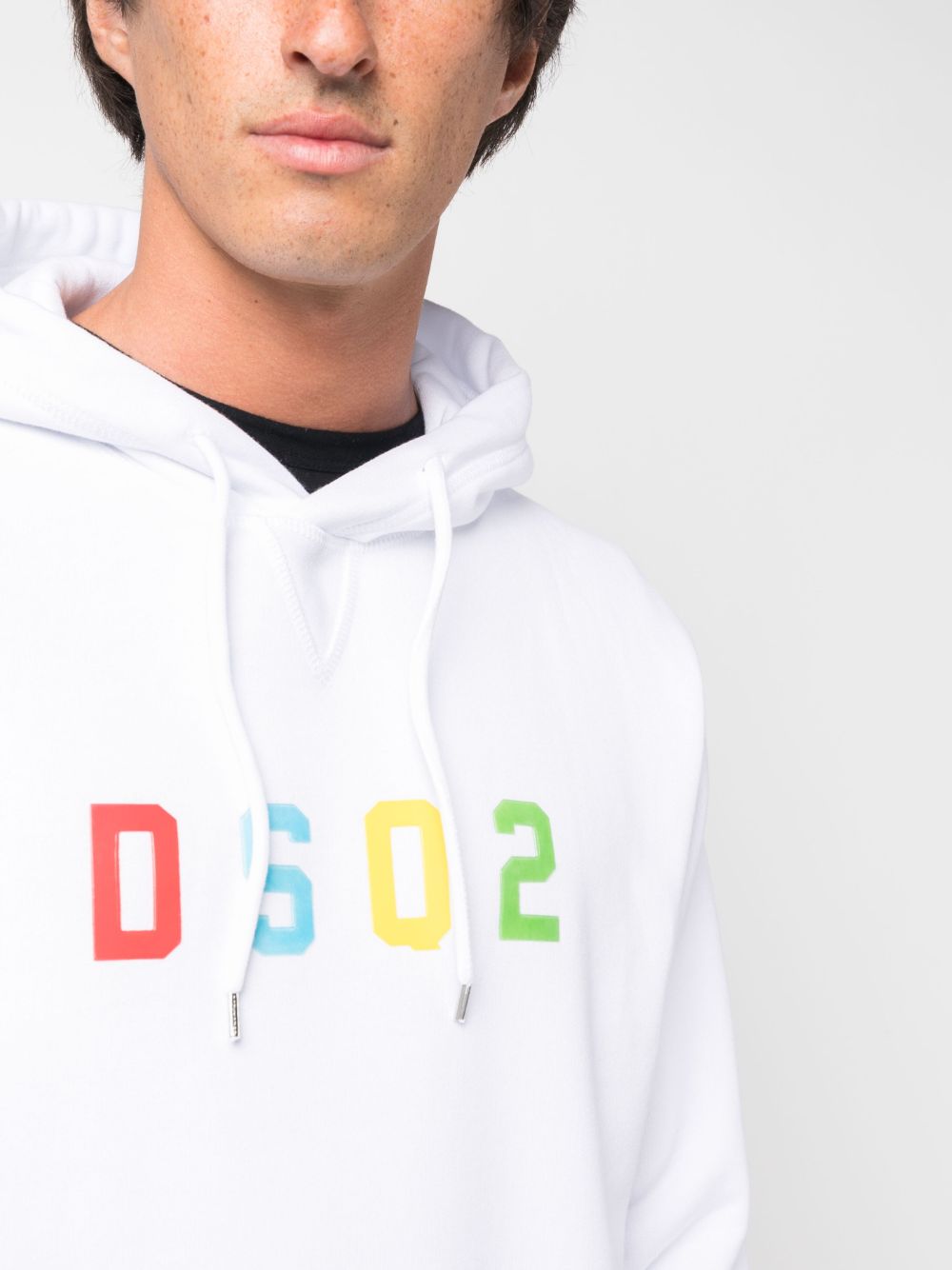 DSQUARED2 logo-print cotton hoodie Men