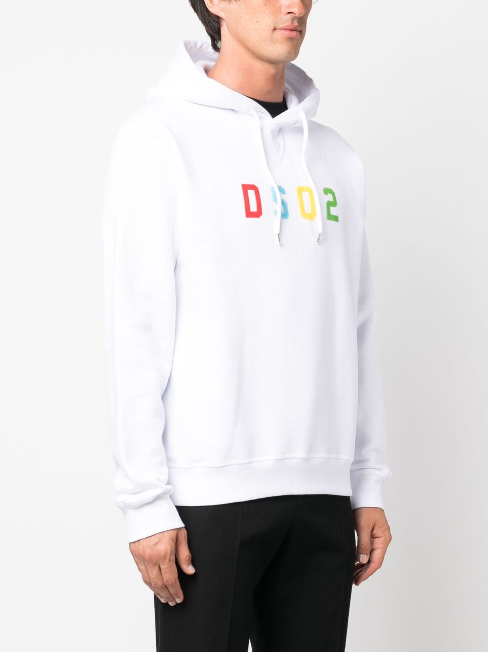 DSQUARED2 logo-print cotton hoodie Men