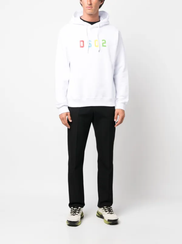 パーカー・フーディ Dsquared2 Multicolour Graphic-Print Cotton Hoodie 20953134_50969839_1000.jpg
