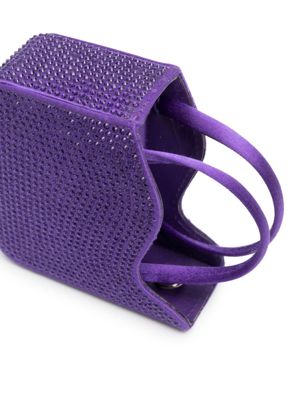 Shop Le Silla Divina Crystal-embellished Mini Bag In Purple