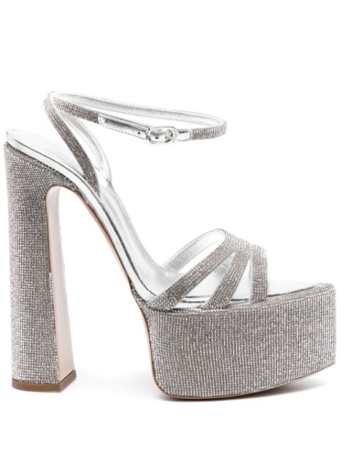 Le Silla Nina 170mm crystal-embellished platform sandals Women