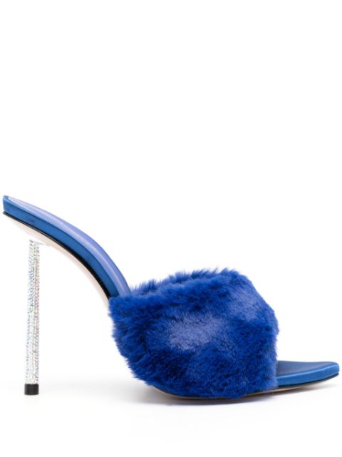 Le Silla Bella 120mm faux-fur mules Women