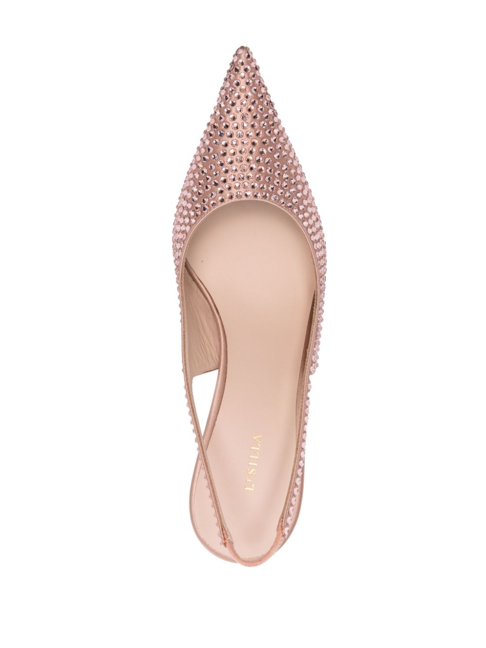 Shop Le Silla Bella Crystal-embellished Pumps In Pink