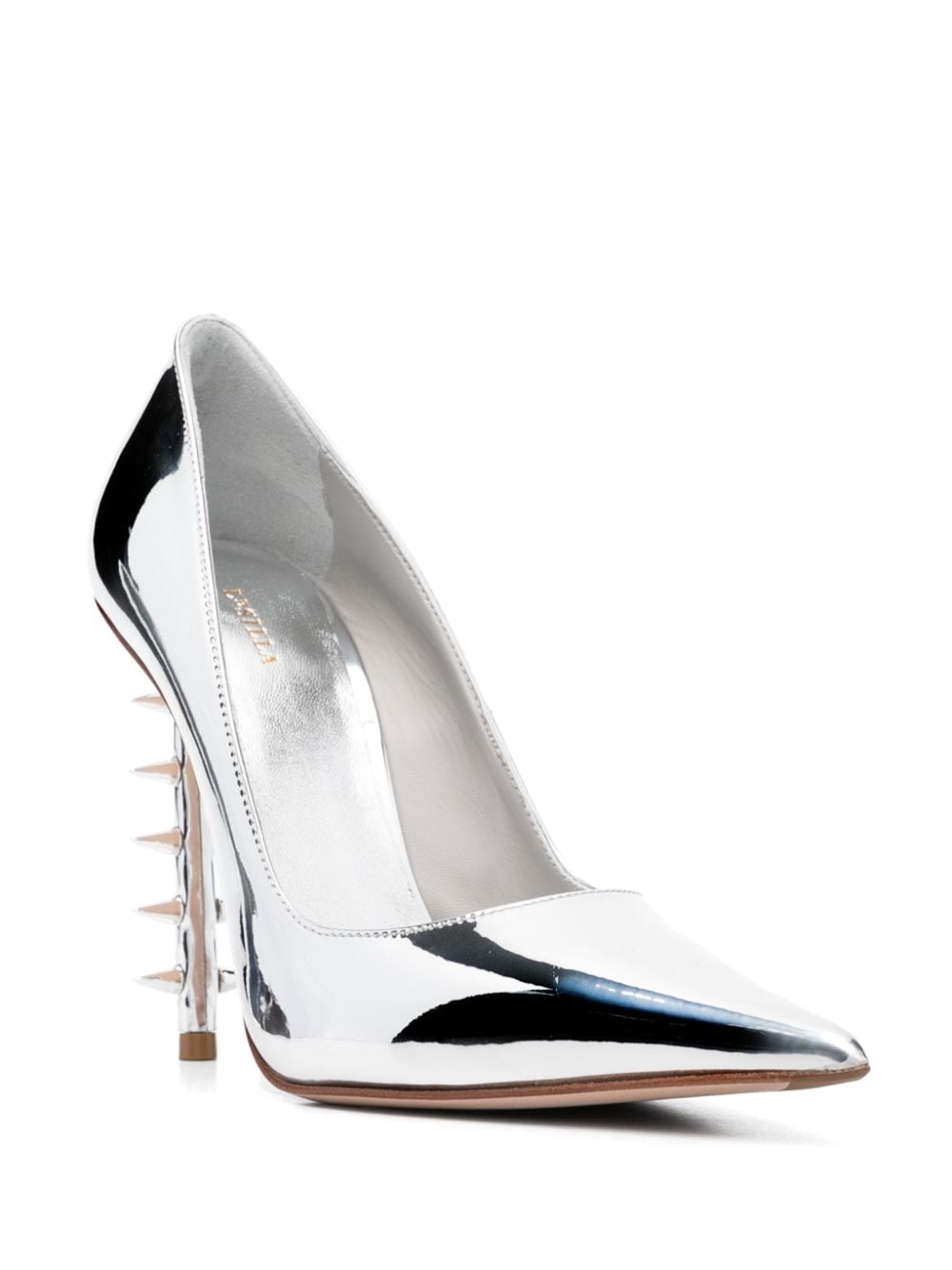 Le Silla Pumps verfraaid met Rockstuds - Zilver