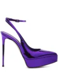 Le Silla Uma 140mm platform pumps - Purple