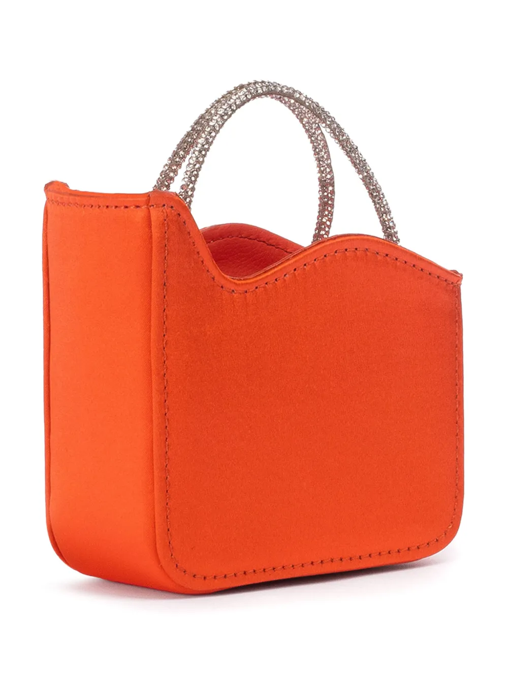 Le Silla Ivy satijnen mini-tas - Oranje