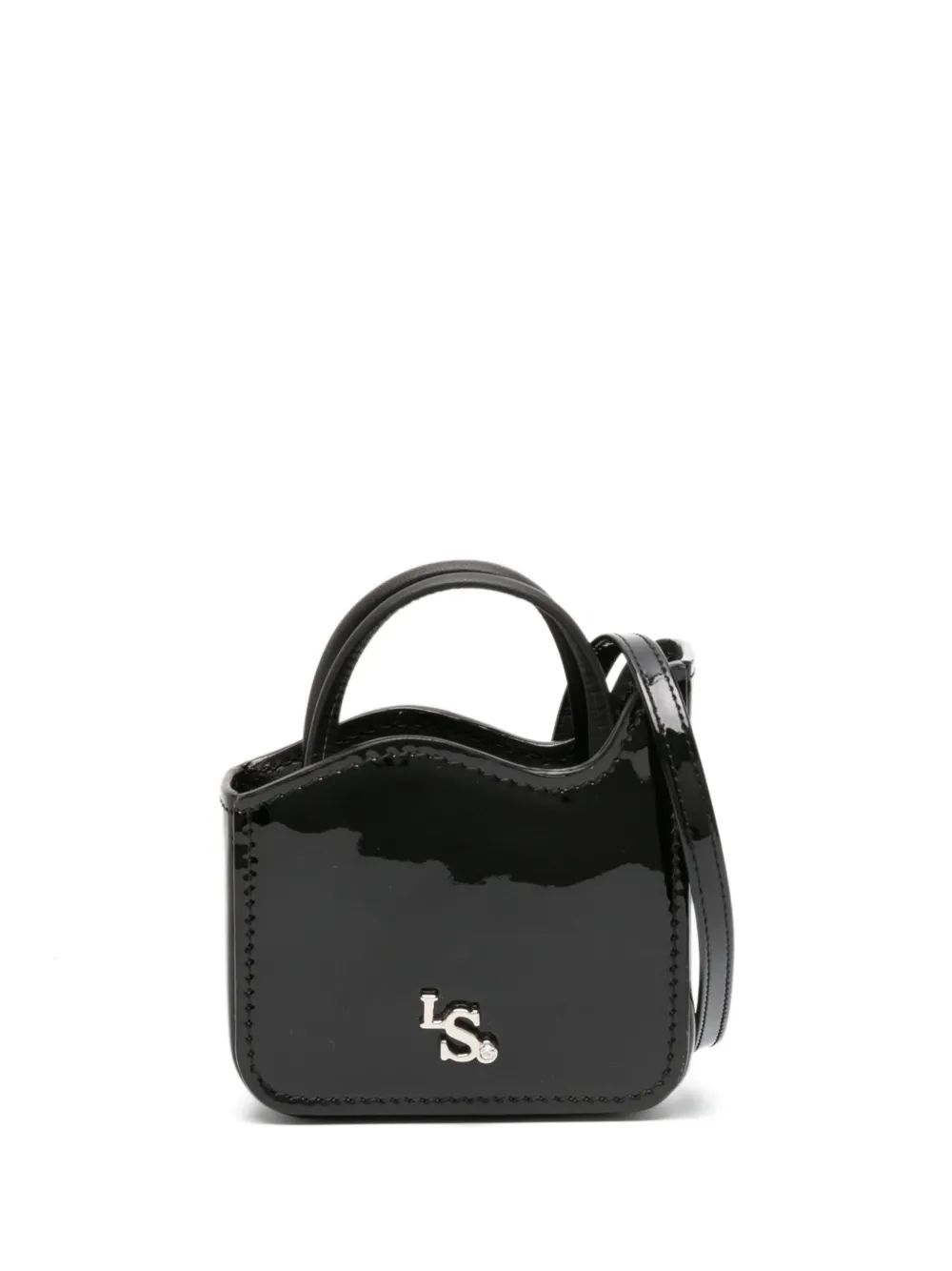 Le Silla Ivy leren mini-tas Zwart