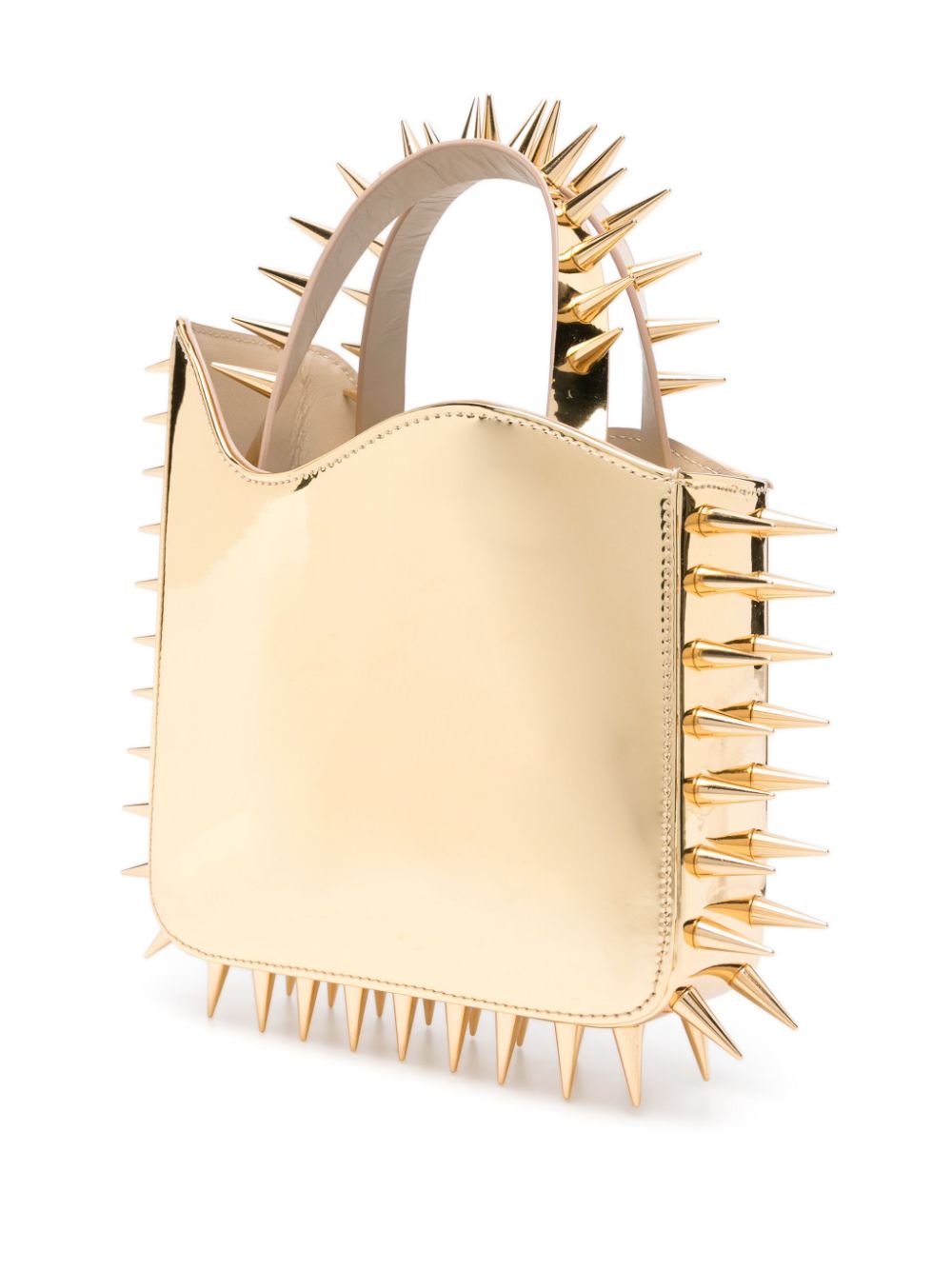 Le Silla Jagger spike-stud patent-leather tote bag Women