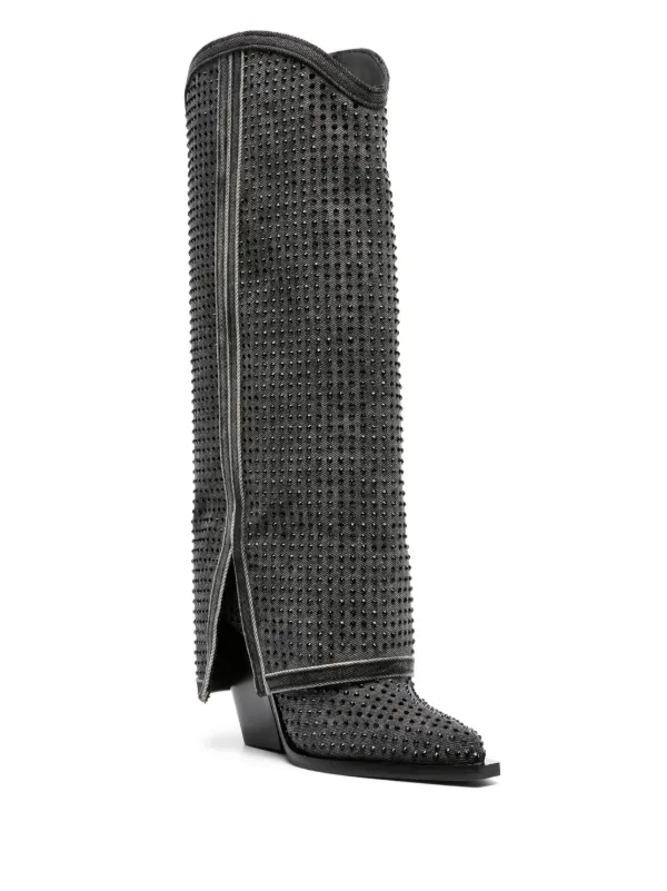 ショートブーツ・ブーティ LE SILLA 'Andy' boots Le Silla Andy Layered Slouchy Boots | Black | FARFETCH