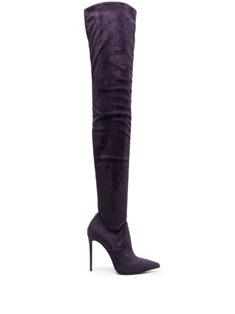 Le Silla Eva 120mm suede thigh-high boots Women