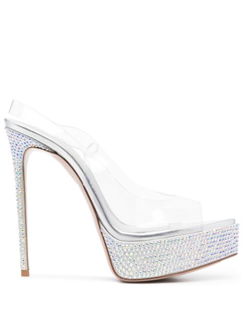 Le Silla Uma 140mm crystal-embellished sandals Women