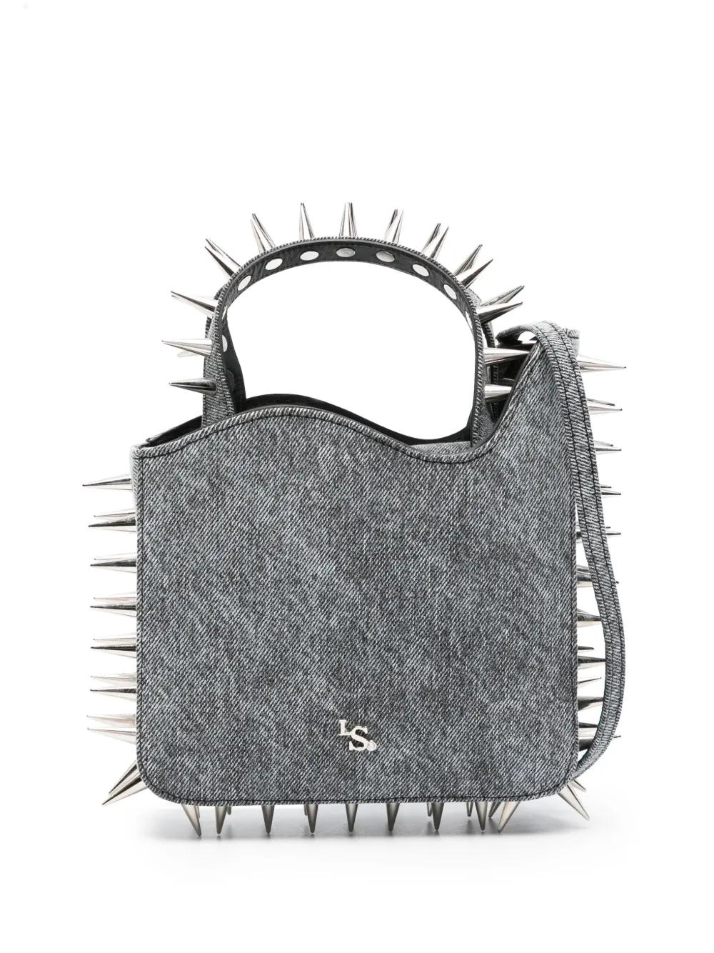 Le Silla Ivy denim kleine shopper Zwart