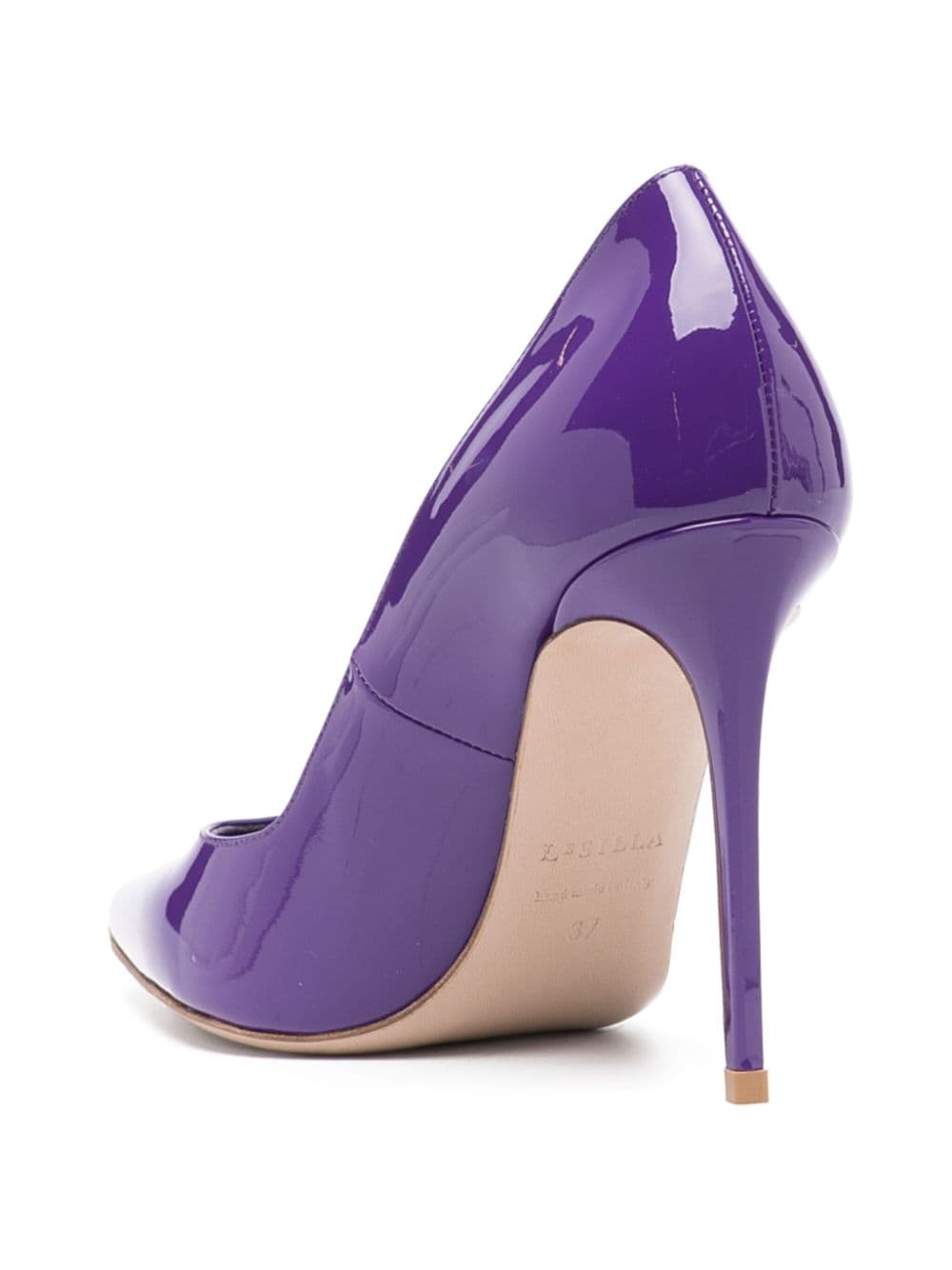 Shop Le Silla Eva 105mm Pointed-toe Pumps In Purple