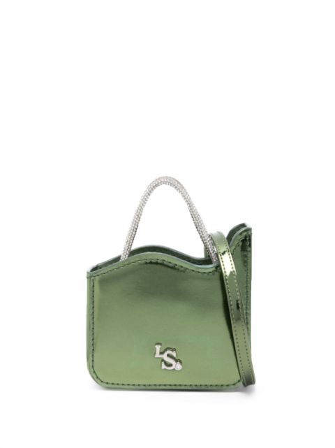 Le Silla Ivy crystal-handles faux-leather mini bag Women