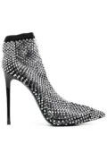Le Silla Gilda 85mm crystal-embellished boots - Black