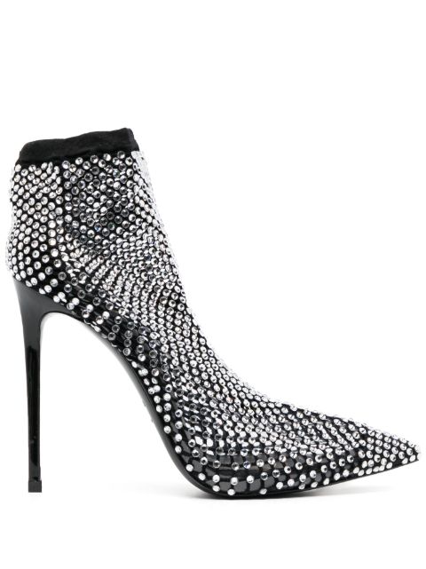 Le Silla Gilda 85mm crystal-embellished boots Women