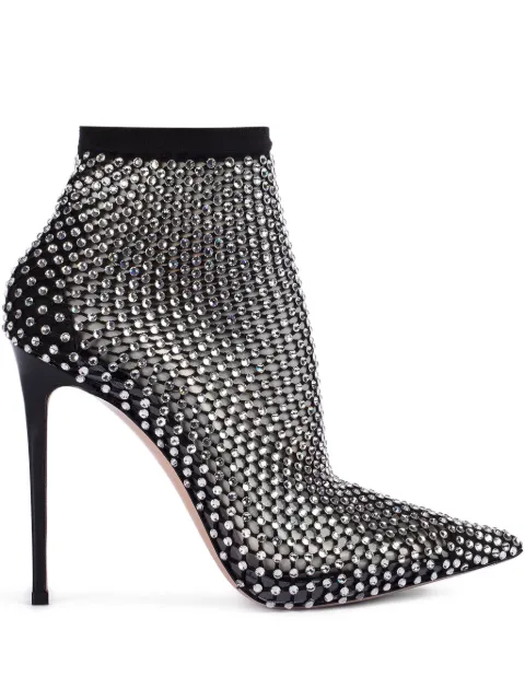 Le Silla Gilda 85mm crystal-embellished boots