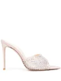Le Silla Gilda 100mm crystal-embellished sandals - Neutrals