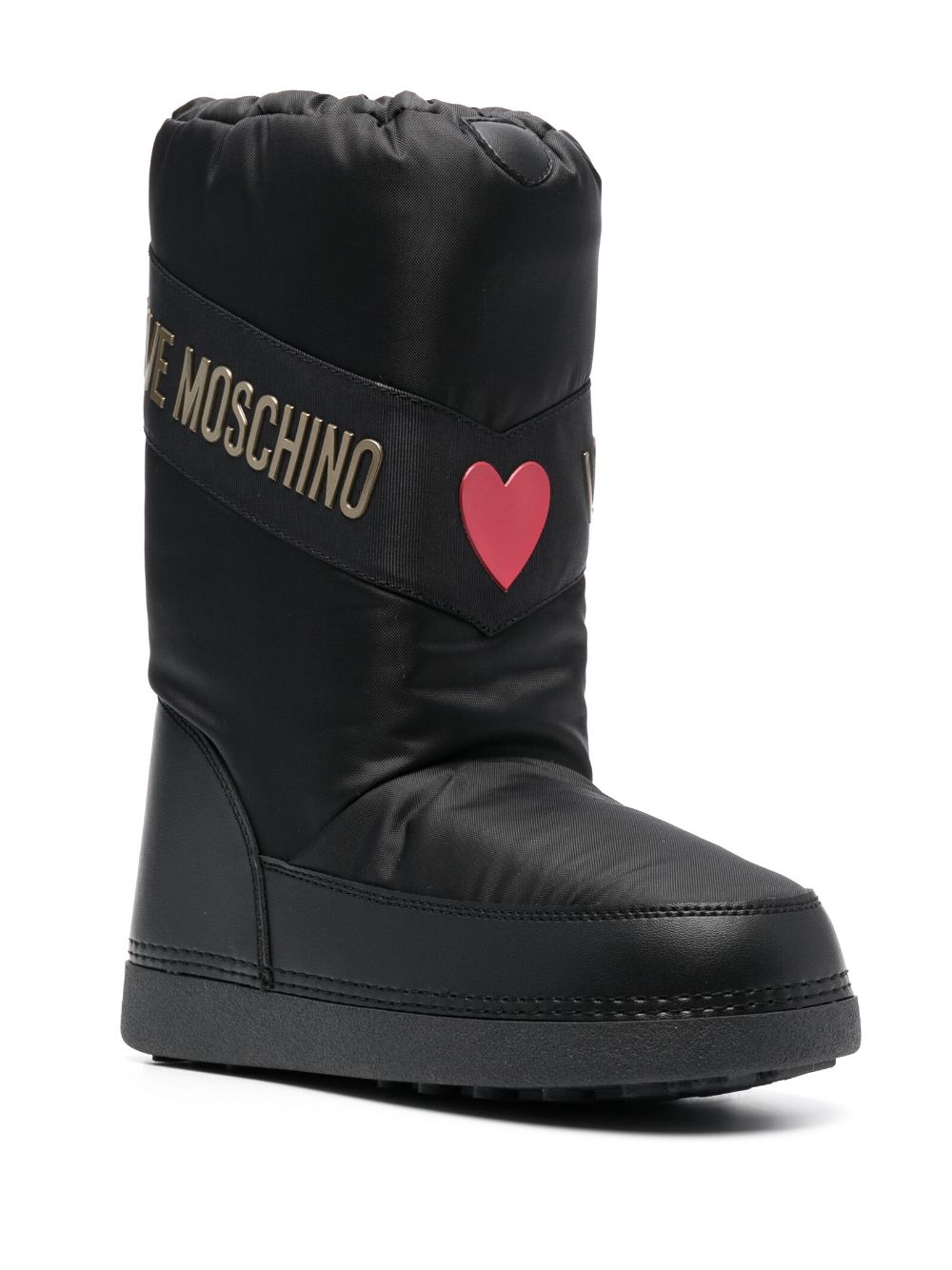 Love Moschino logo-print snow boots - Zwart