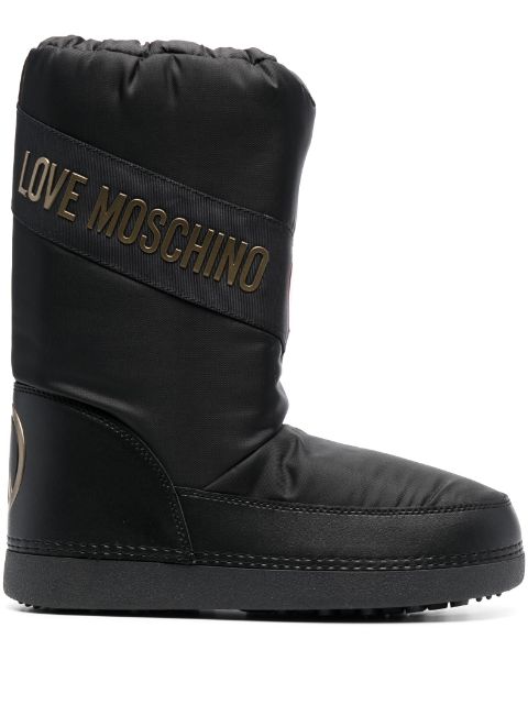 Love Moschino logo印花雪靴