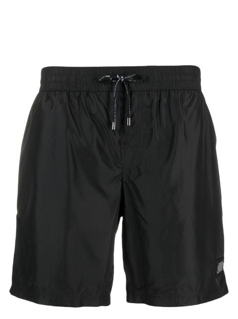 Dolce & Gabbana - logo-plaque drawstring swim shorts